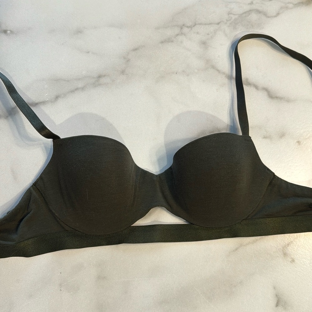 ThirdLove Cotton T-Shirt Bra - 32B forest green